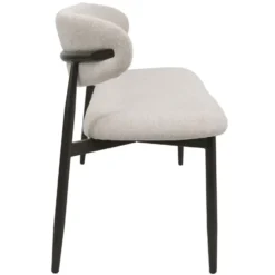 Eetkamerbank Beige/Brons - 160x55x77cm - Alexia