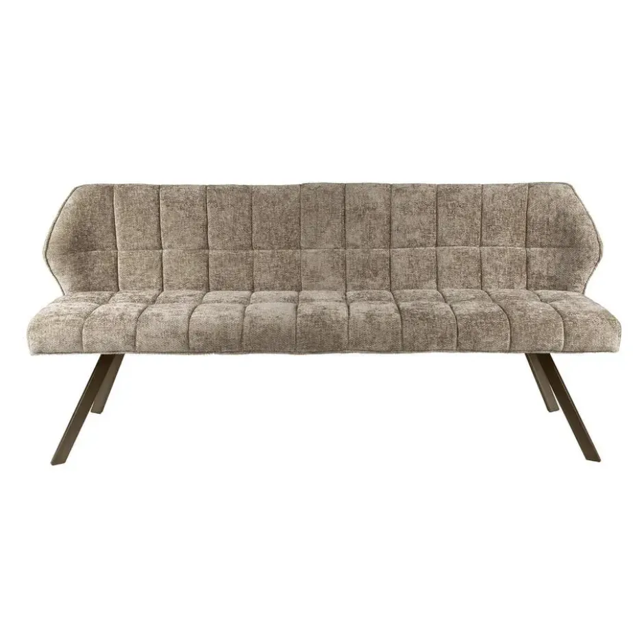 Eetkamerbank Champagne/Bruin - 180x60x80cm - Raster