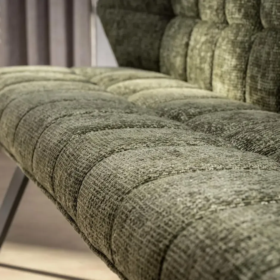 Eetkamerbank Groen - 180x60x80cm - Raster