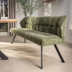 Eetkamerbank Groen - 180x60x80cm - Raster