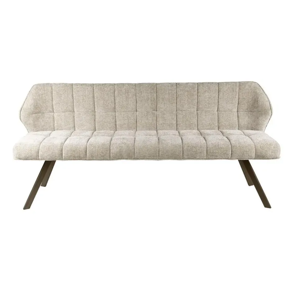 Eetkamerbank Zand/Bruin - 180x60x80cm - Raster