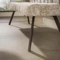 Eetkamerbank Zand/Bruin - 180x60x80cm - Raster