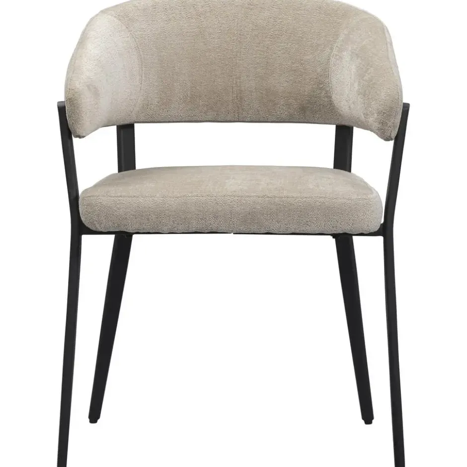 Eetkamerstoel Liv - stof - beige