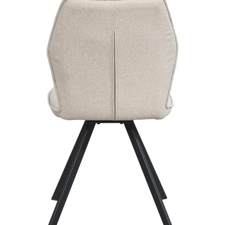 Eetkamerstoel Raffy - stof - beige