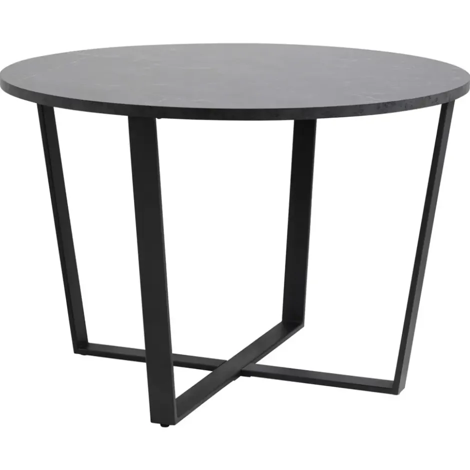 Eetkamertafel Alma - zwart - 75xØ110 cm