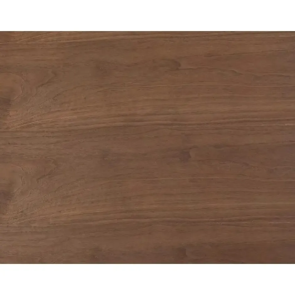 Eettafel ANTELADA - 6 plaatsen - Natuurlijk donker Hout paneel