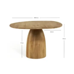 Eettafel Bora - Ø140cm Naturel