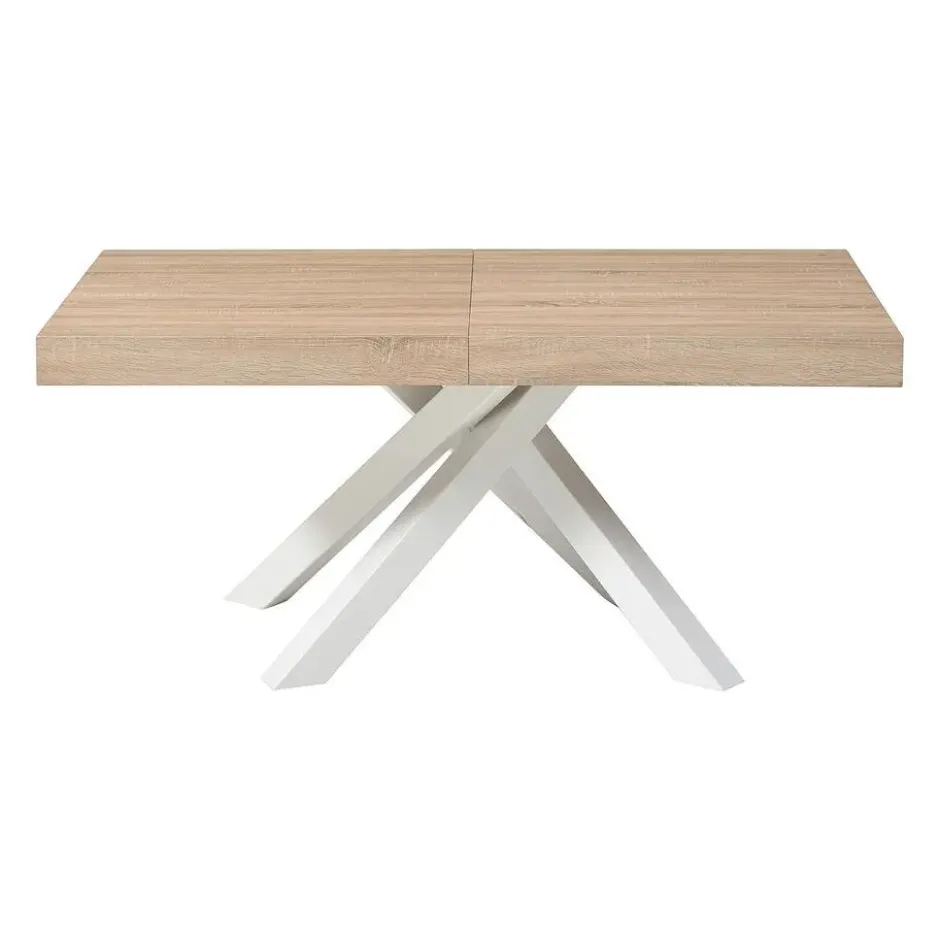 Eettafel CATONAV - Uitschuifbaar - Natuurlijk licht Hout paneel