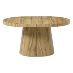 Eettafel CLOEVA - Uitschuifbaar - Natuurlijk licht Hout paneel
