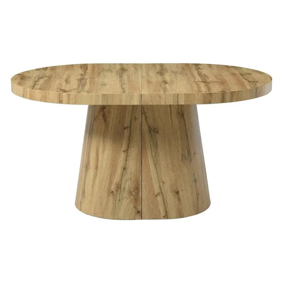 Eettafel CLOEVA - Uitschuifbaar - Natuurlijk licht Hout paneel