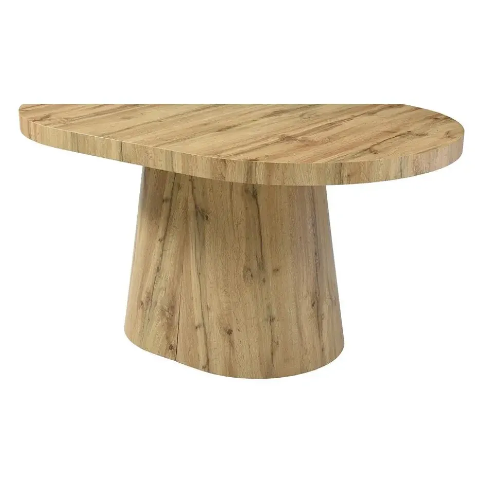 Eettafel CLOEVA - Uitschuifbaar - Natuurlijk licht Hout paneel