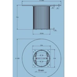 Eettafel Ø120cm Eikenhout - Smoked - Tafel Nola