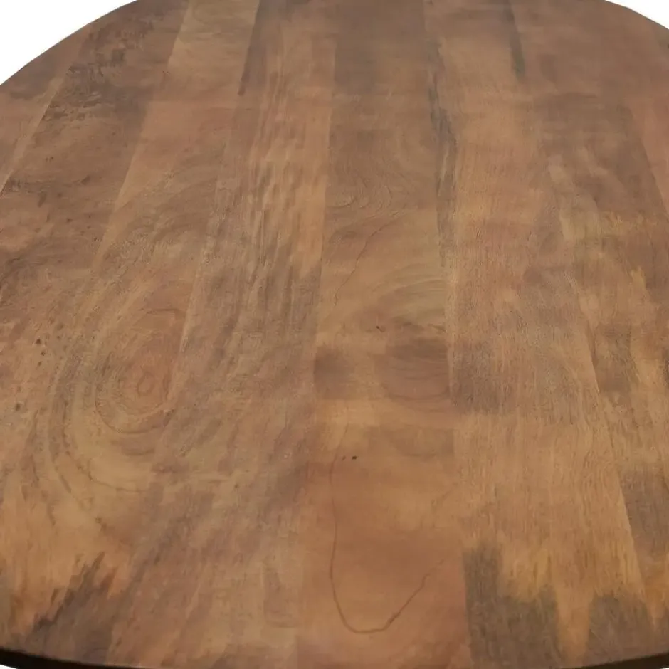 Eettafel Deens Ovaal 240cm - Bruin Mangohout - Feline