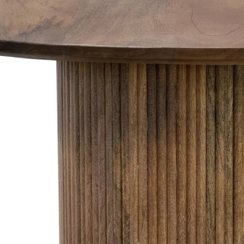 Eettafel Deens Ovaal 240cm - Bruin Mangohout - Feline