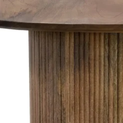 Eettafel Deens Ovaal 220cm - Bruin Mangohout - Feline