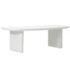 Eettafel Deens Ovaal 200cm - Wit Betonlook - Maya