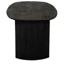 Eettafel Deens Ovaal 200cm - Zwart Mangohout - Feline