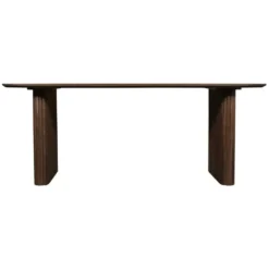 Eettafel Deens Ovaal - Donkerbruin Mangohout - 240x100x76cm - Juro