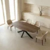 Eettafel Deens Ovaal - Donkerbruin Hout - 160x90x76cm - Jaimy