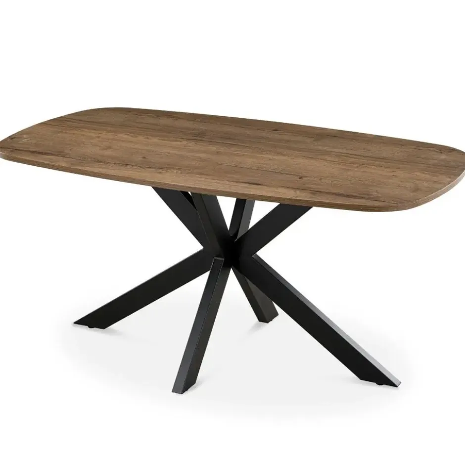 Eettafel Deens Ovaal - Donkerbruin Hout - 160x90x76cm - Jaimy