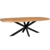 Eettafel Deens Ovaal Naturel Hout - 200x100x76cm - Madison