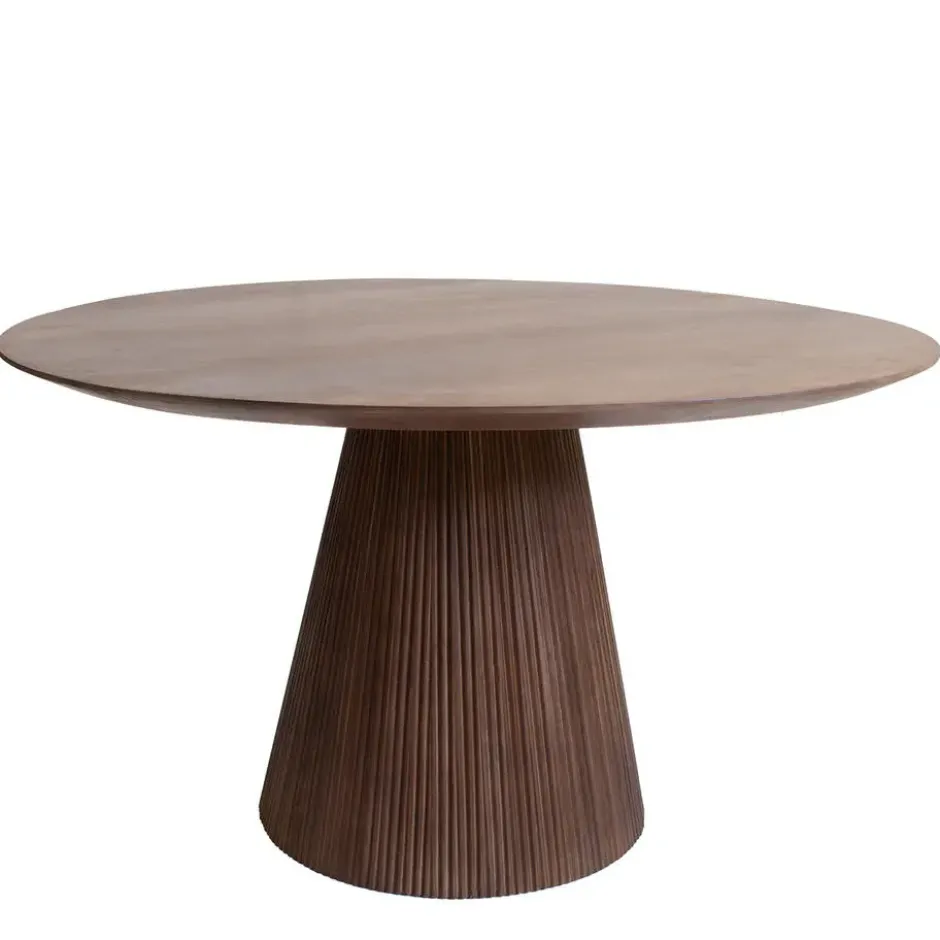 Eettafel Donkerbruin Mangohout - 130x130x76cm - Salvador