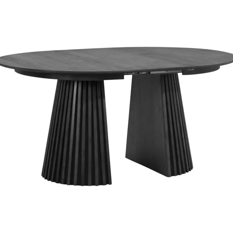Eettafel Irene - zwart - uitschuifbaar