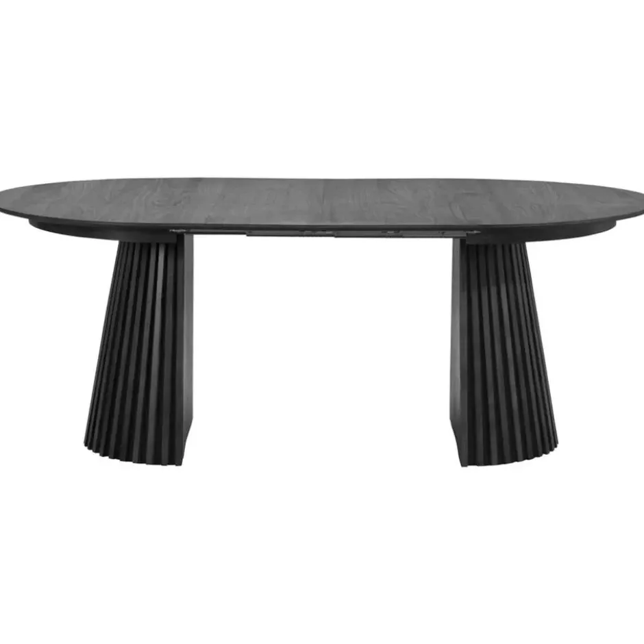 Eettafel Irene - zwart - uitschuifbaar