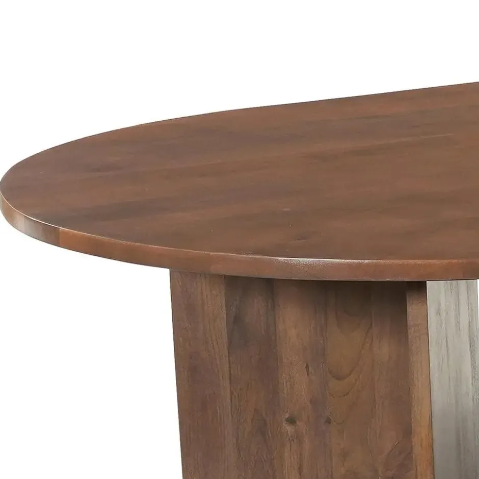 Eettafel Japandi Sara 260x120cm Walnoot Rechthoekig