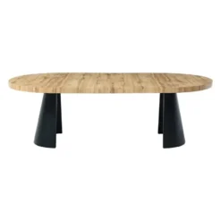 Eettafel JARELIA - Uitschuifbaar - Natuurlijk licht Hout paneel