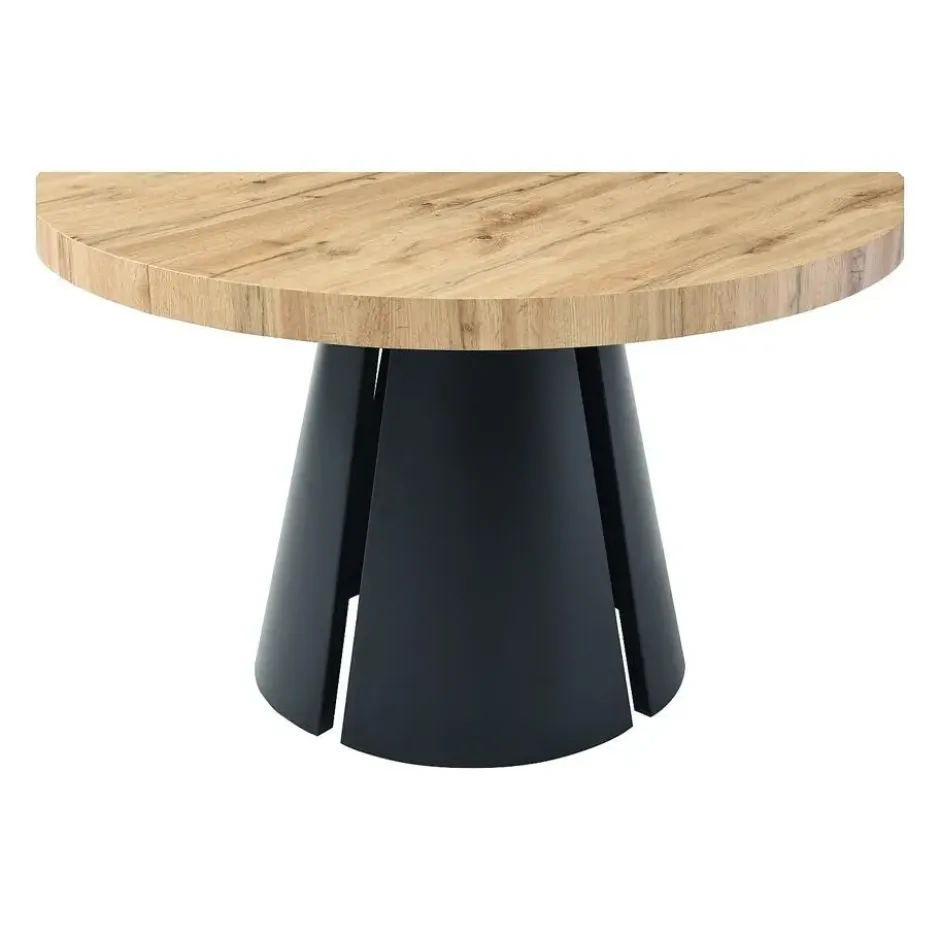 Eettafel JARELIA - Uitschuifbaar - Natuurlijk licht Hout paneel