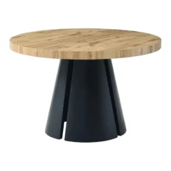 Eettafel JARELIA - Uitschuifbaar - Natuurlijk licht Hout paneel