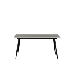 Eettafel Jules 150x80 cm marmerlook grijs - Stoneware - Grijs