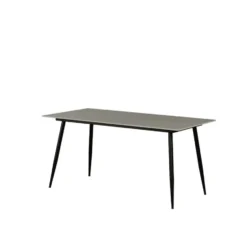 Eettafel Jules 150x80 cm marmerlook grijs - Stoneware - Grijs