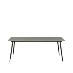 Eettafel Jules 150x80 cm marmerlook grijs - Stoneware - Grijs