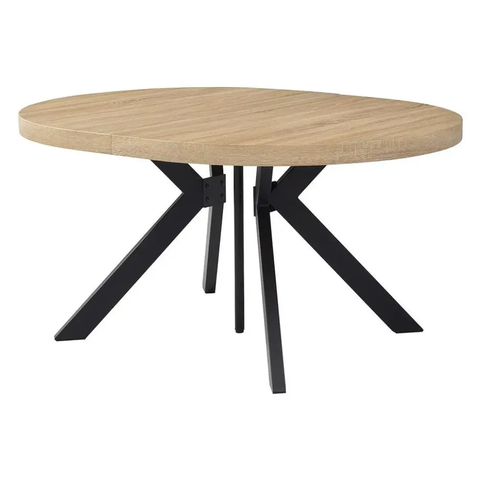 Eettafel KOMONI - Uitschuifbaar - Natuurlijk licht Hout paneel
