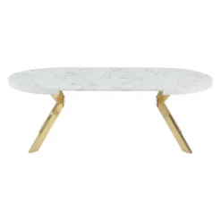 Eettafel KOMONI - Uitschuifbaar - Wit Hout paneel
