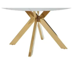 Eettafel KOMONI - Uitschuifbaar - Wit Hout paneel