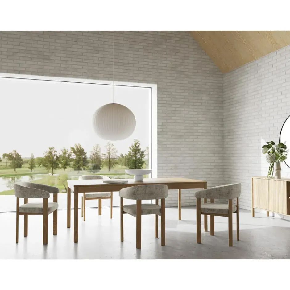 Eettafel Kristian - naturel - 75x200x110 cm