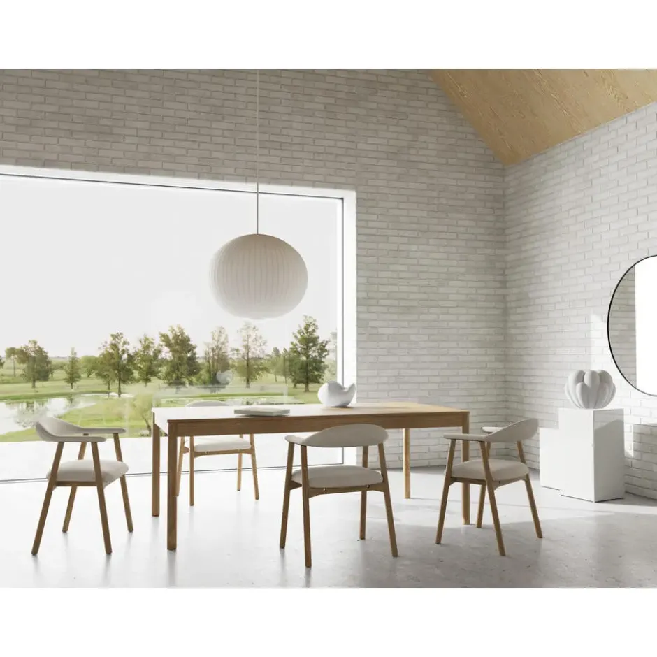 Eettafel Kristian - naturel - 75x200x110 cm