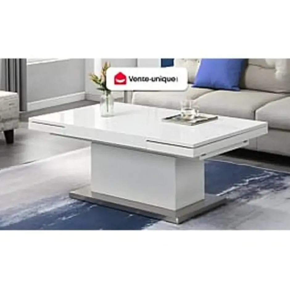 Eettafel LAURIA - 120 cm 180 cmx75 cm - Wit Hout paneel