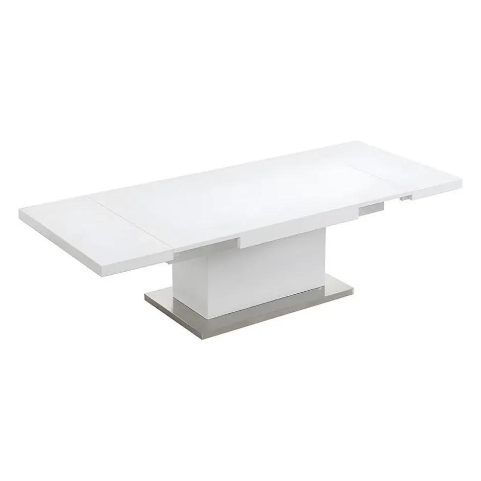 Eettafel LAURIA - 120 cm 180 cmx75 cm - Wit Hout paneel