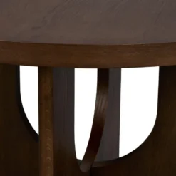 Eettafel Lio - bruin - Ø120 cm