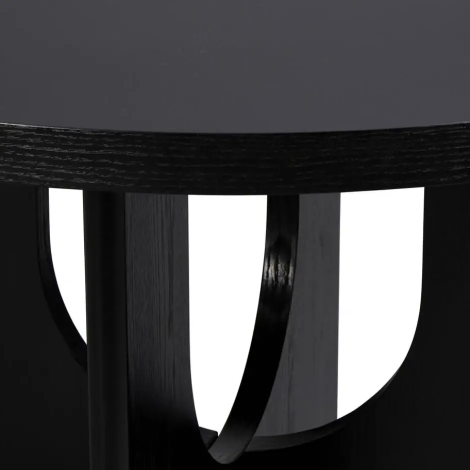 Eettafel Lio - zwart - Ø120 cm