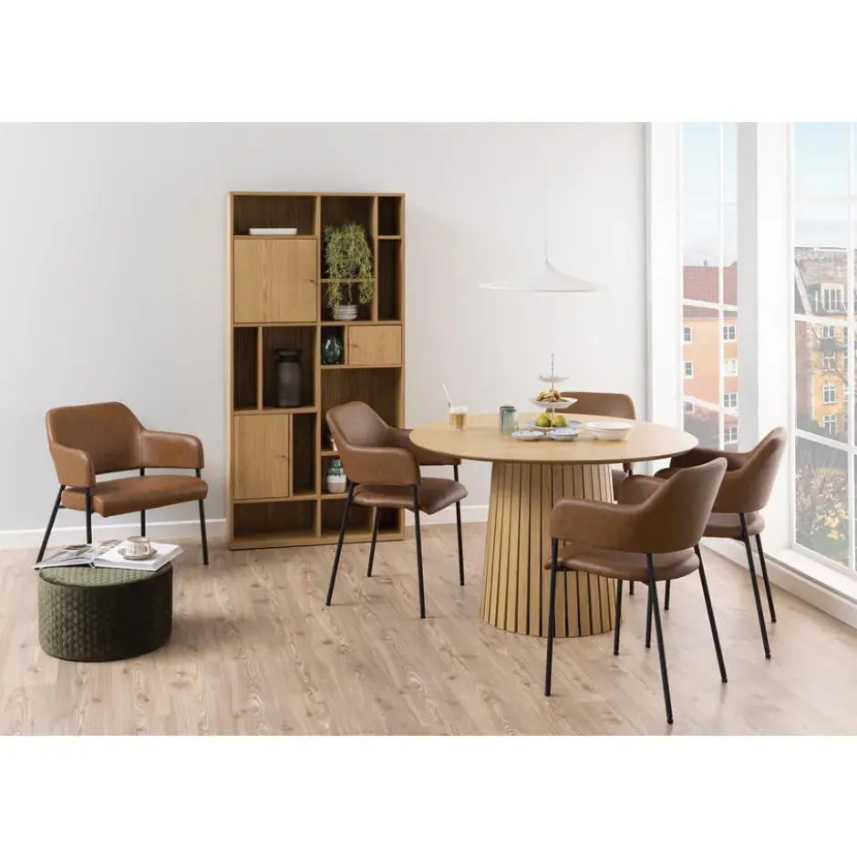 Eettafel Liva - eiken - Ø120 cm