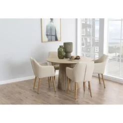 Eettafel Liva - licht eiken - Ø120 cm