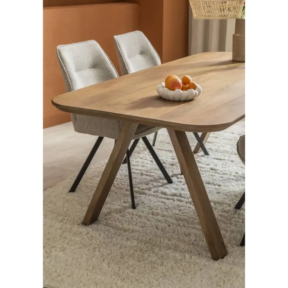 Eettafel Mandy - mangohout - 75x220x94cm