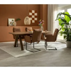 Eettafel Mandy - mangohout - 75x220x94cm