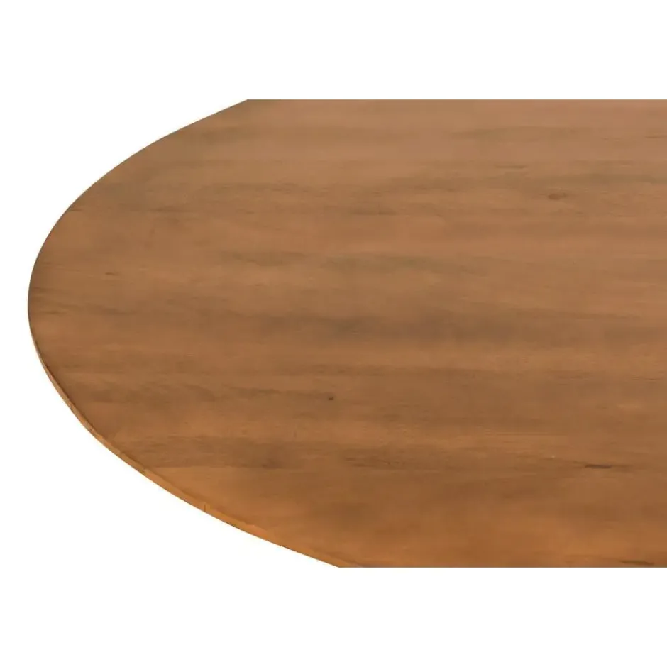 Eettafel Mokka Rond - Lichtbruin Ø120cm