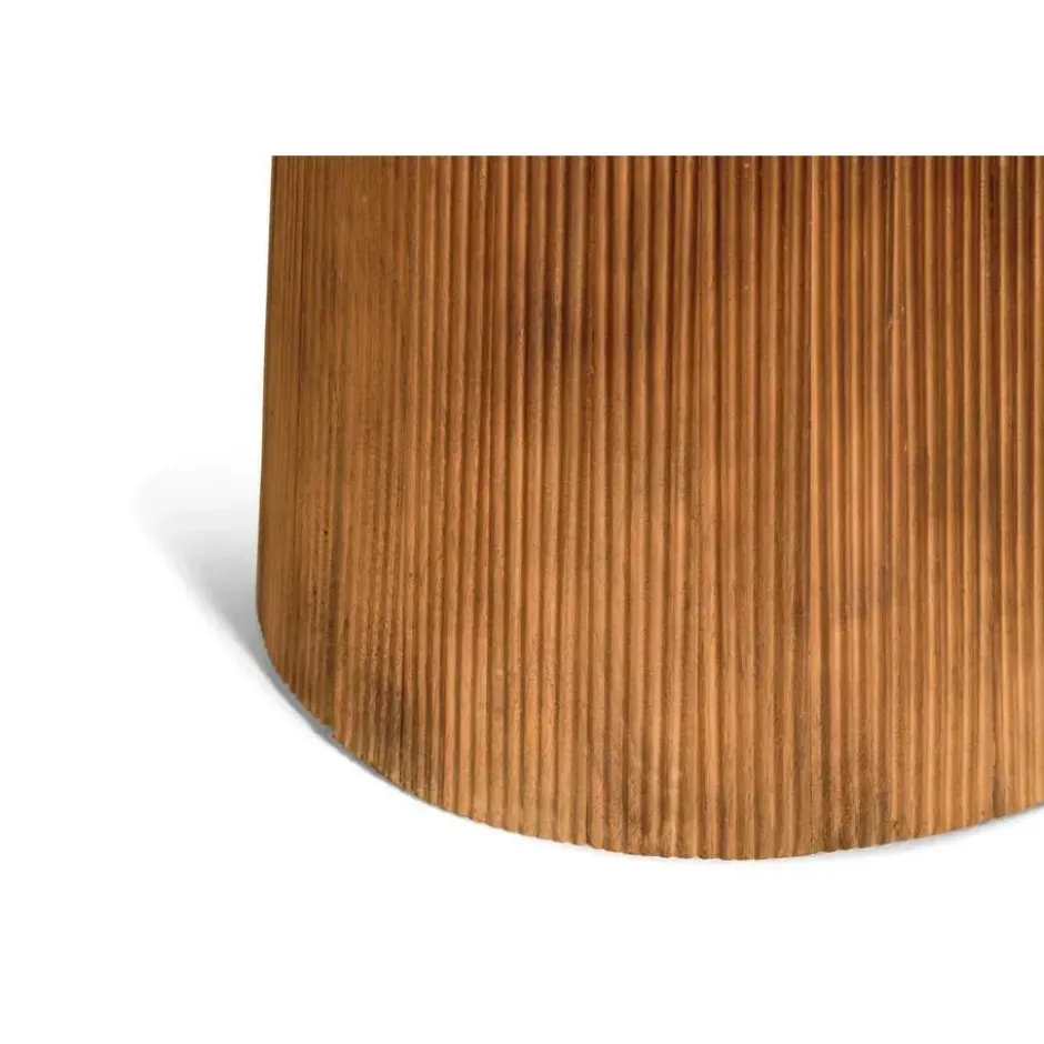 Eettafel Mokka Rond - Lichtbruin Ø120cm